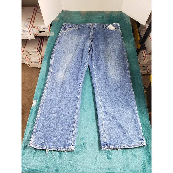 Dickies Jeans Size 40x32 Mens Blue Pants Stretch Denim Carpenter Work Straight - Picture 2 of 14